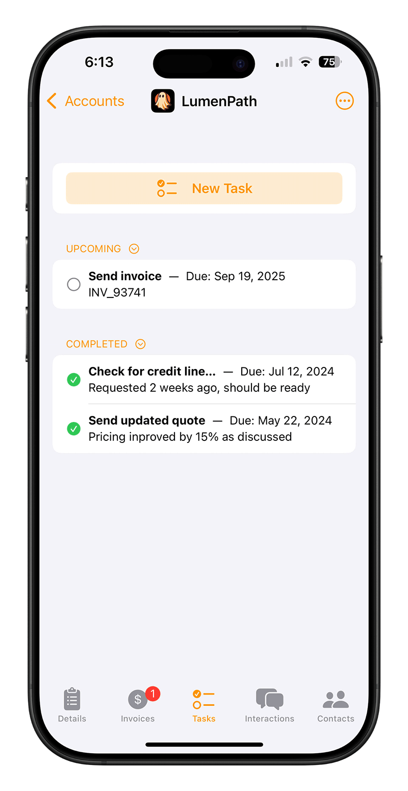 Manage Tasks