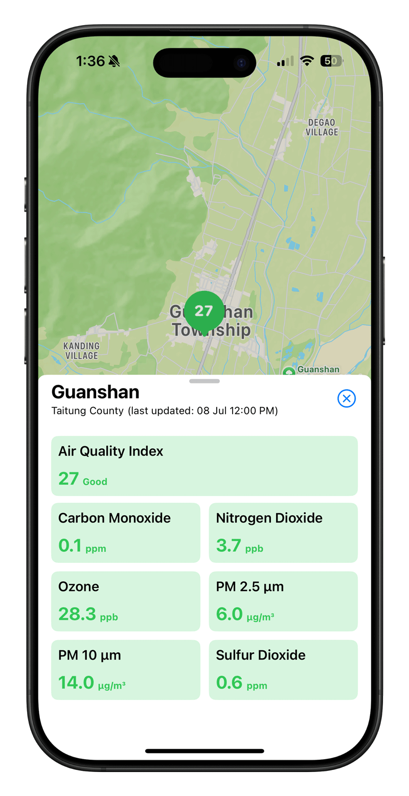 TaiFind Location Details
