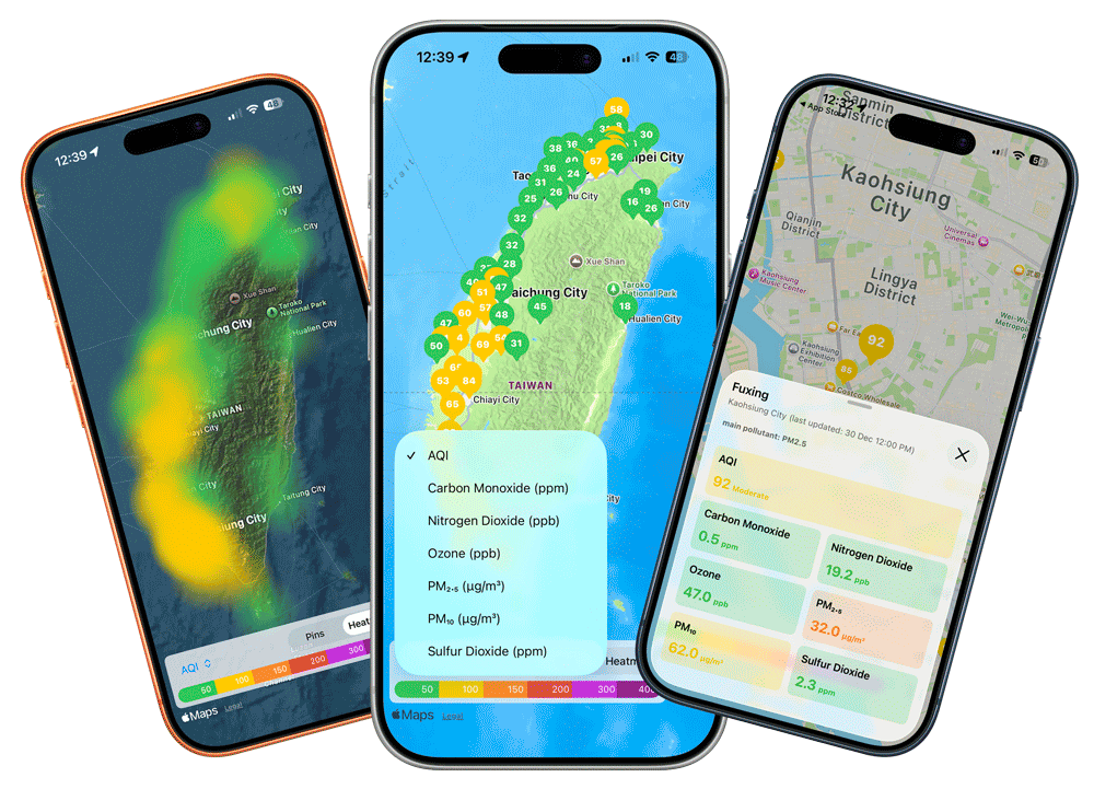 TaiFind - Real-Time Air Quality